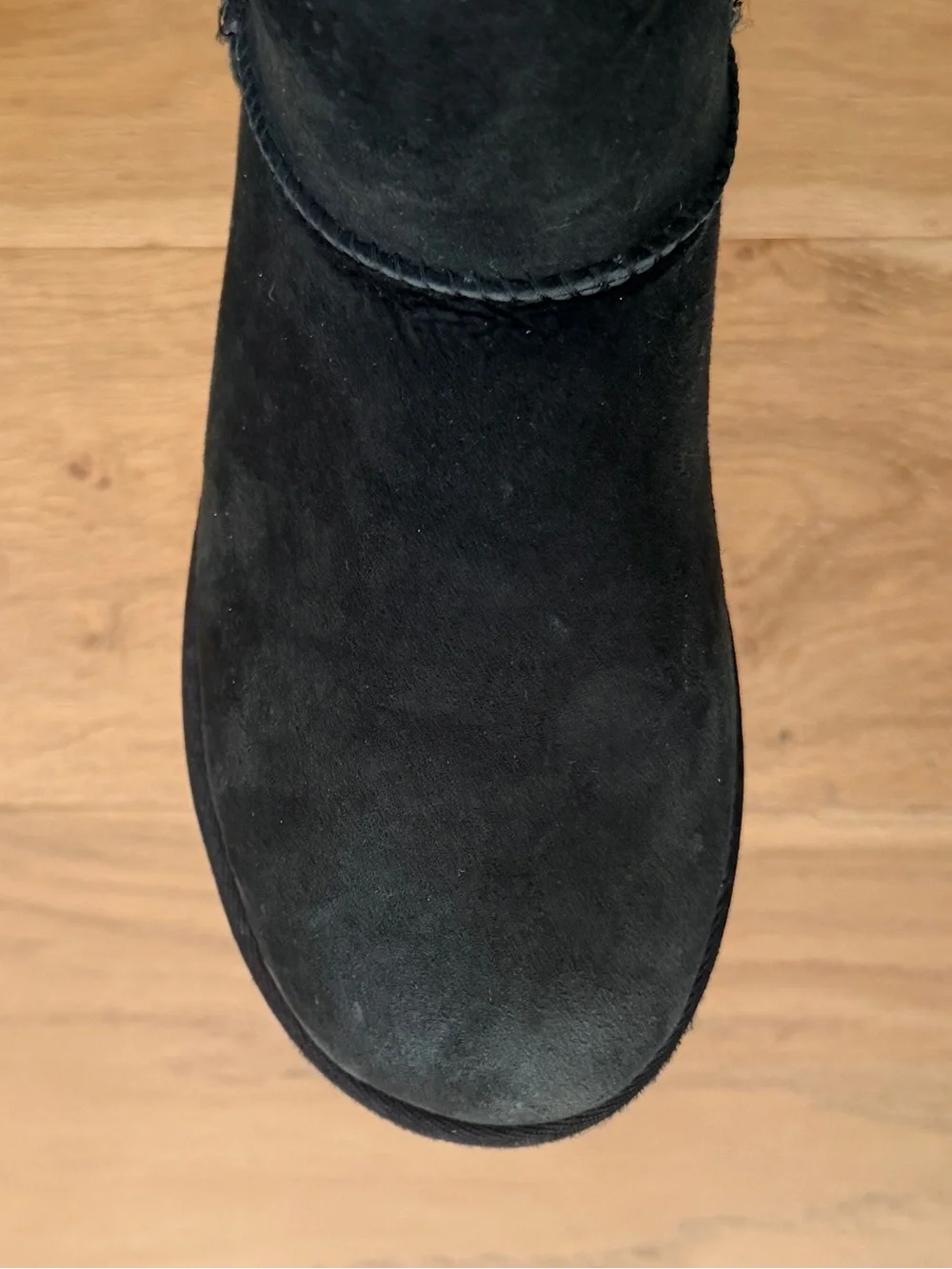 UGG Classic Tall II Shearling Boots Black Suede Pull-on Cozy Winter Aprés Ski 8